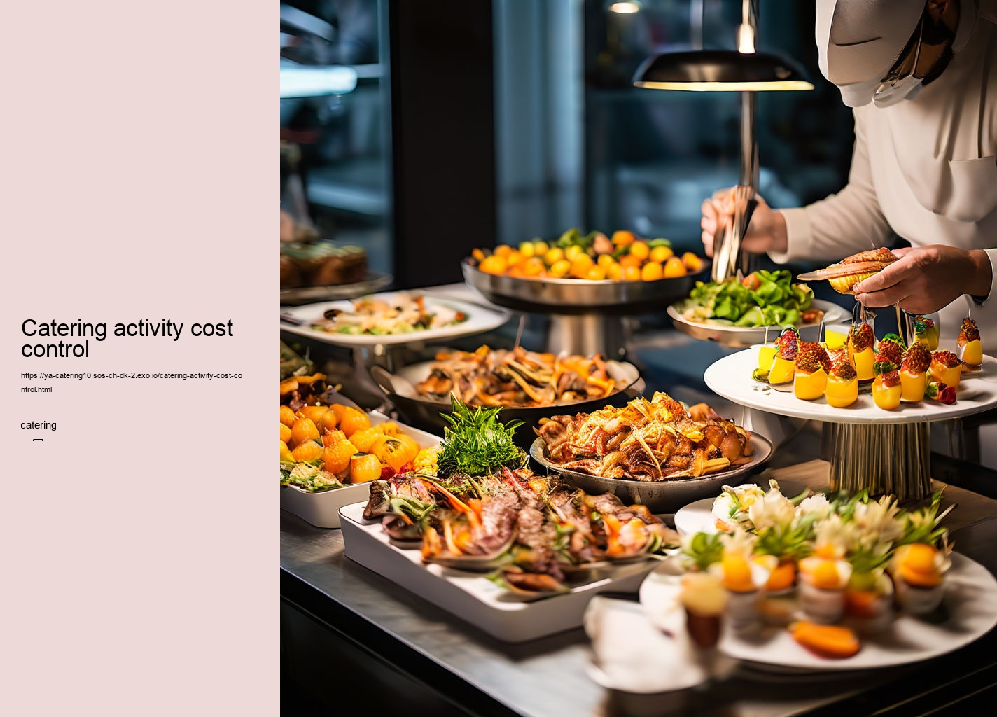 Catering activity cost control