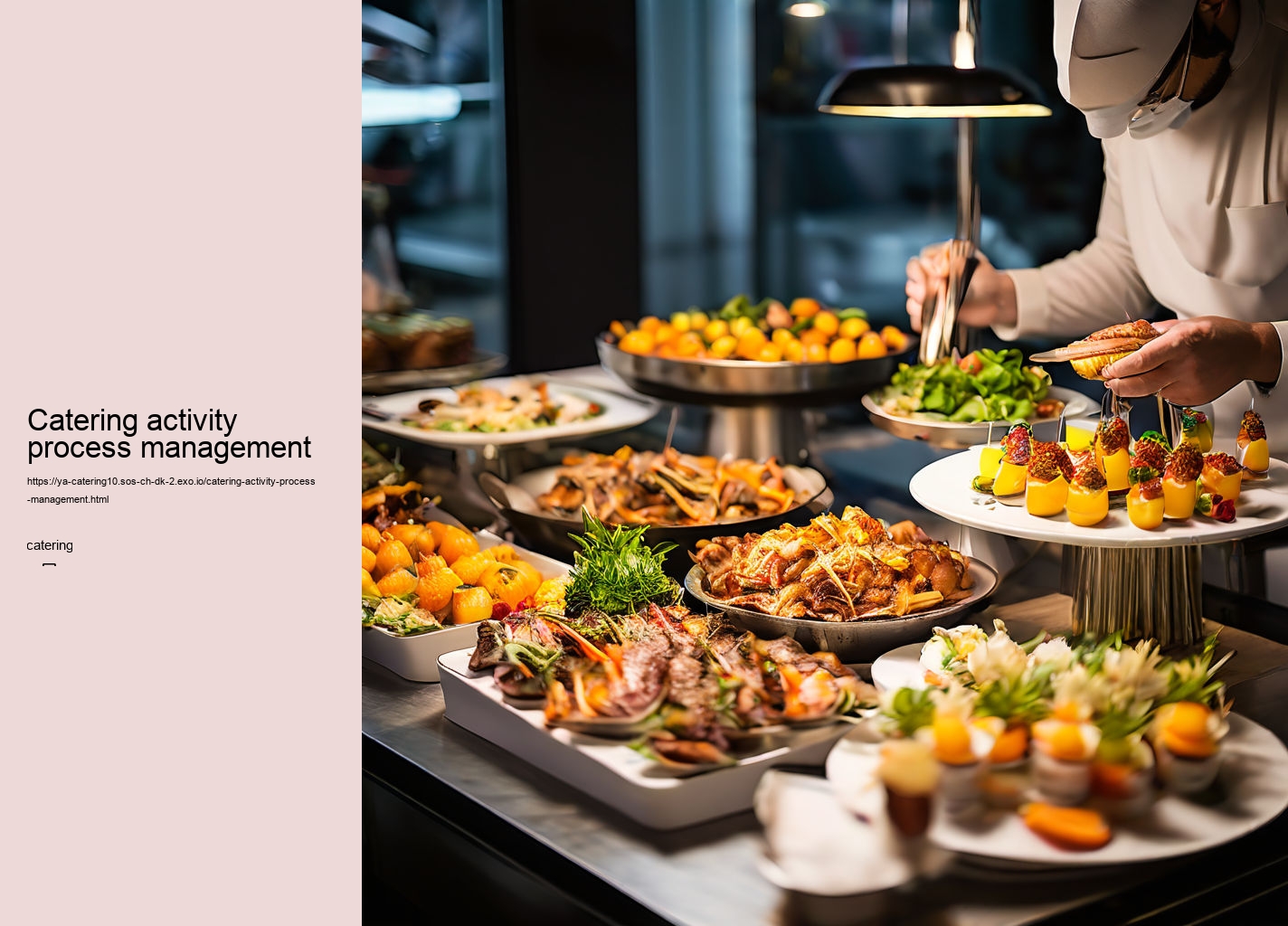 Catering activity process management